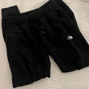 black north face sweats